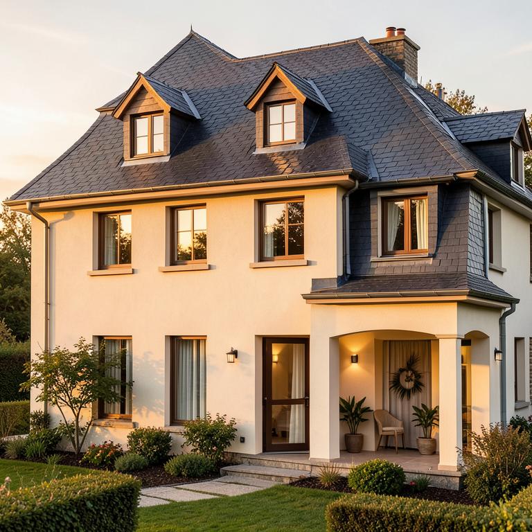 Toiture rénovée sur une maison